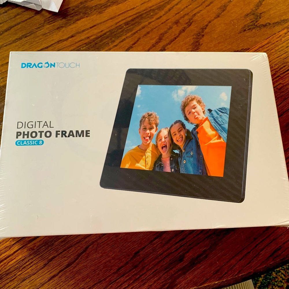 Drag on digital picture frame.